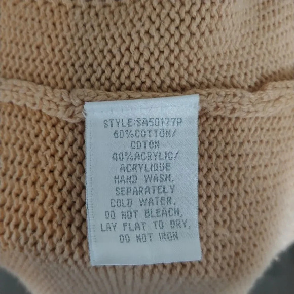 Conrad C Tan Knit Zipper Cardigan, SP - Picture 10 of 10